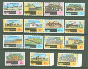 Nevis #100-12 Mint (NH) Single (Complete Set) (Plane)