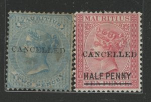 Mauritius #33/47 Unused Multiple