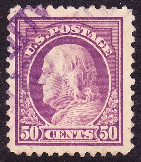 Scott 512, VF-XF Used, 12c P.11 Violet Cancel