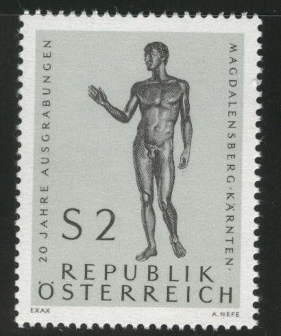 Austria Scott 816 MNH** 1968 Ancient Bronze Statue stamp