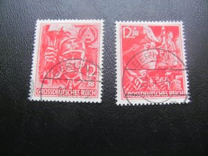 GERMANY 1945 USED SC B292-3 SOLDIERS VF/XF   (124)