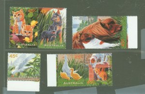 Australia  #1558-1563  Single (Complete Set) (Cat) (Dog) (Ducks)