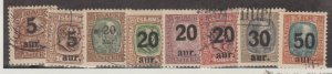 Iceland Scott #130-138 Stamps - Used Set