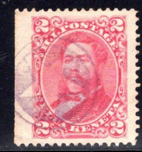 Hawaii #43, used, Davey 141 cancel (Koloa Star) Rarity 4