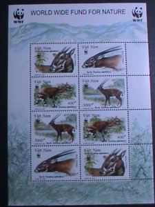 VIETNAM-2000  SC# 2569a  WWF WORLD WIFELIFE FUND-LOVELY ANIMALS MNH: SHEET-VF