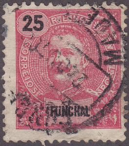 Funchal Island 20 USED 1899 King Carlos