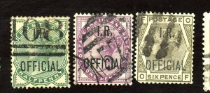 GREAT BRITAIN #O2 4 6 USED FVF Cat $200