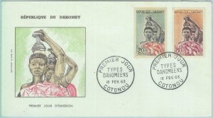 86323 - DAHOMEY  - POSTAL HISTORY -  FDC COVER 1963 - Ethnic types