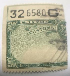 United States US Customs Service Stamp 