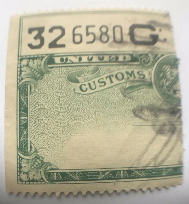 United States US Customs Service Stamp 