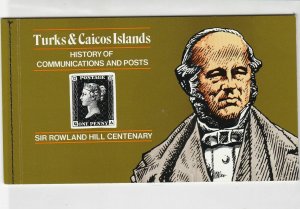 Turks & Caicos Islands Self Adhesive Stamps Booklet Ref 28889