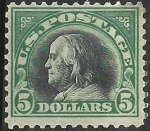 C@ # 524 Mint Very Light Hinge Deep Green And Black Ben Franklin