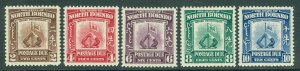 SG D85-9 North Borneo 1939 Postage dues set of 5. Unmounted mint CAT £160