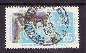 Ceylon--Sc#469- id14-used 85c-ECAFE-Maps-1972-