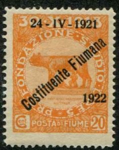 Fiume SC# 152 Second Constitutent Assembly of 1922 MLH SCV $6.50