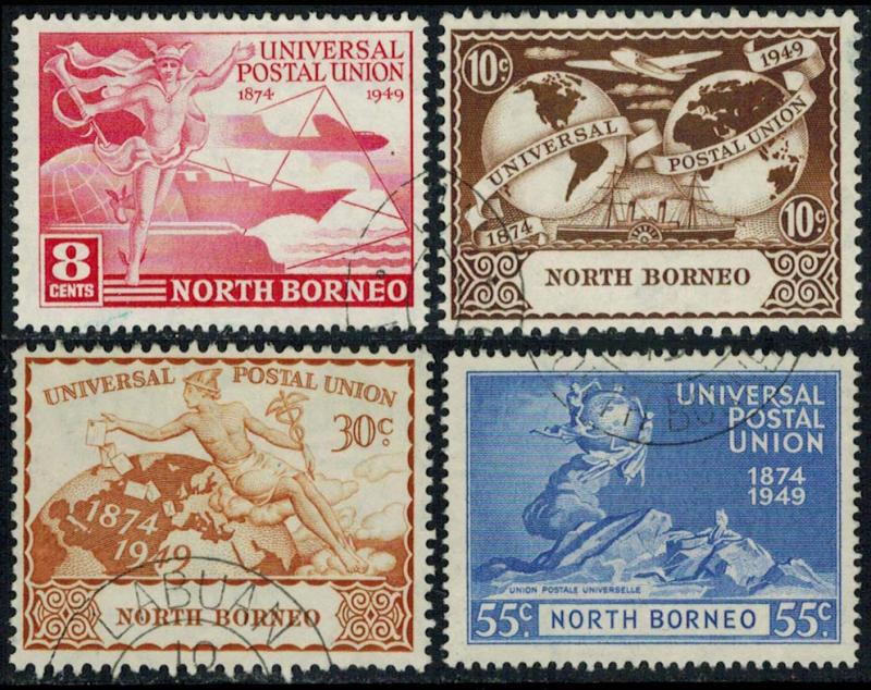 North Borneo Scott 240-243 Used.