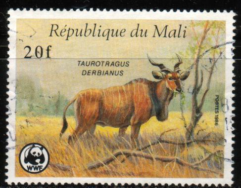 Derby's Eland, Mali stamp SC#543 used