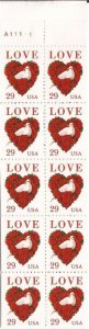 US Stamp 1994 Love Dove & Roses Booklet of 20 Stamps #BK214