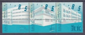 Israel 1197-99 MNH 1994 Strip of 3 International Style Architecture Set w/Tabs