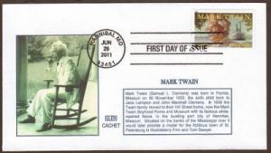 2011 MARK TWAIN ~ GLEN CACHET #1  FDC