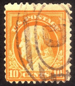 1917, US 10c, Franklin, Used, Sc 510