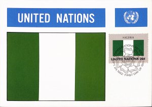 United Nations Flags of all nations maxi card Nigeria