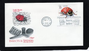 3351c Lady Bug, FDC Artmaster