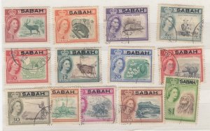 Sabah QEII 1964 Set To $1 SG408/420 VFU BP6714