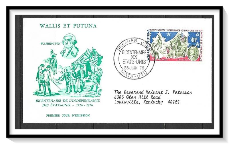 Wallis & Futuna #187 American Bicentennial FDC