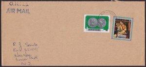 COOK IS AITUTAKI 1974 10c rate airmail cover to New Zealand.................2231