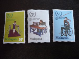 Stamps - Malaysia - Scott# 215-217 - Mint Hinged Set of 3 Stamps