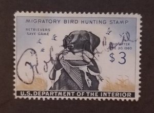 US Scott RW26 1959 Signed Duck Hunting Stamp Used T1572