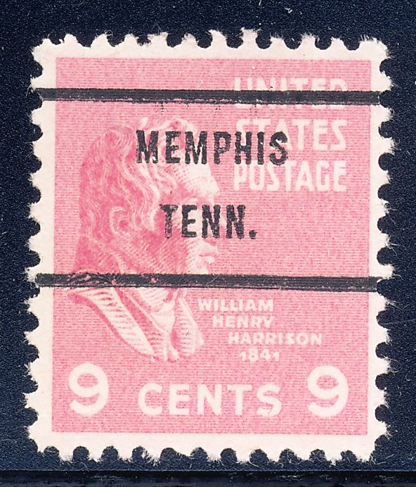 Memphis TN, 814-71 Bureau Precancel, 9¢ Harrison