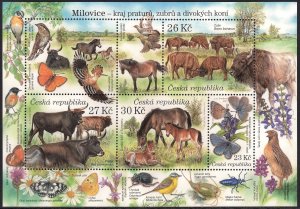 CZECH REPUBLIC 2021 BIRDS BUTTERFLIES HORSE BISON INSECTS FLOWERS REPTILES