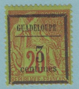 GUADELOUPE 3  MINT HINGED OG * NO FAULTS VERY FINE! - JEB