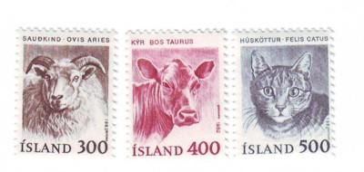 Iceland Sc556-8 1982 animal stamps mint