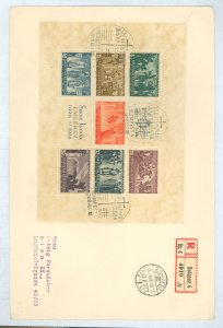 Hungary B97 1938 Registered FDC Budapest-Vienna