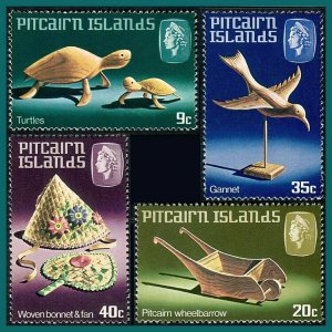 Pitcairn Islands 1980 Handicrafts (Series 2), MNH  #194-197,SG207-SG210