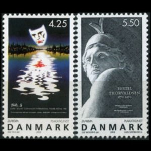 DENMARK 2003 - Scott# 1250-1 Europa-Poster Set of 2 NH