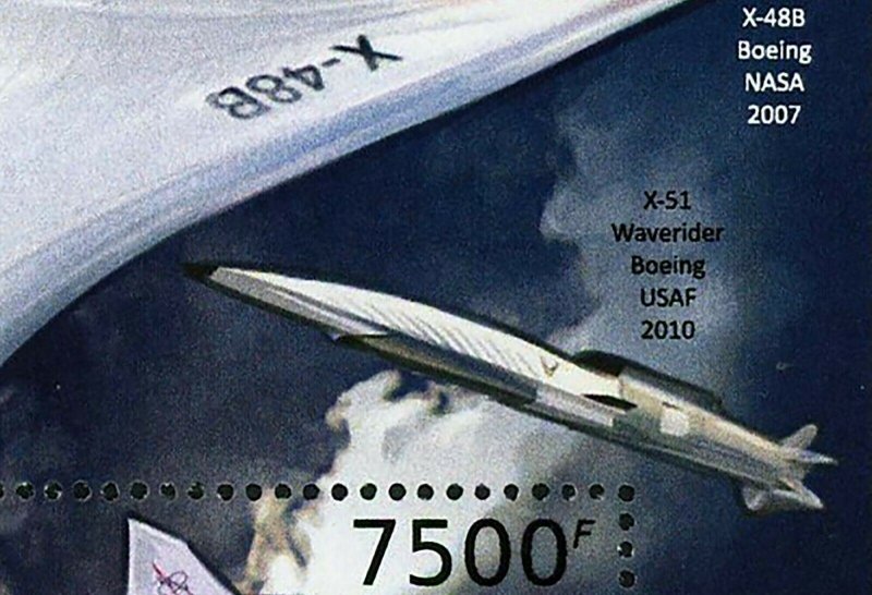 Aircraft Stamp x-35 Lockheed Martin X-38 X-51 Waverider Boeing S/S MNH #2972