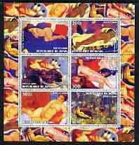 BENIN - 2003 - Nude Paintings in Art #3 - Perf 6v Sheet - MNH - Private Issue