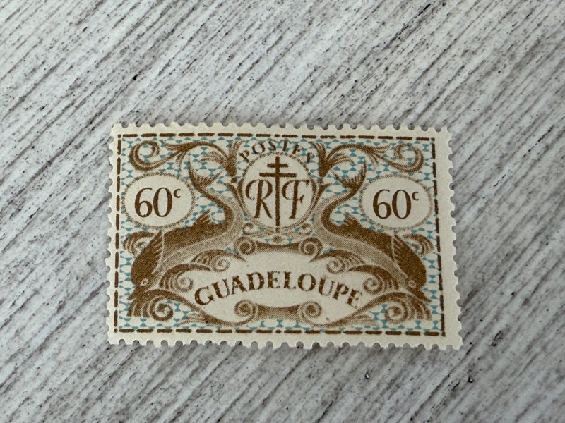 Guadeloupe #172 MH, Dolphins, 60c, 2024 SCV $0.40
