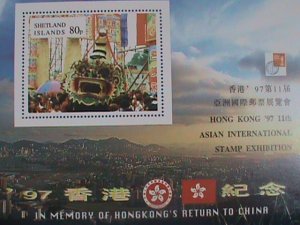 1997 SHETLAND ISLAND-STAMP: 11TH ANNIV: HONG KONG INTERNATIONAL STAMP SHOW- MNH