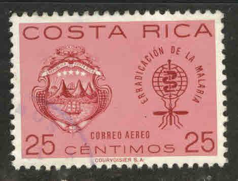 Costa Rica Scott C345 used 1963 anti malaria airmail