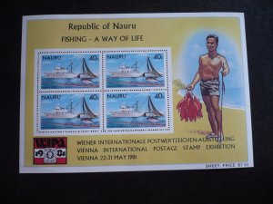 Stamps - Nauru - Scott# 230a - Mint Never Hinged Souvenir Sheet