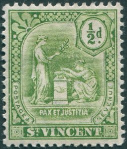 St Vincent 1910 ½d green SG102 unused