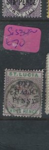 ST LUCIA (P2602BB)  QV  1/2D/3D     SG   53   CDS   VFU 