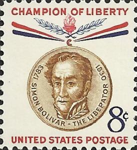 # 1111 MINT NEVER HINGED SIMON BOLIVAR