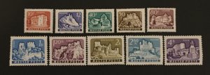 Hungary 1961 #1356-65, Castles, MNH.