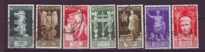 J24796 JLstamps 1937 italy part of set used #377-83 designs